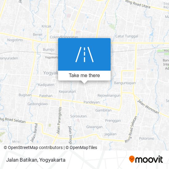 Jalan Batikan map