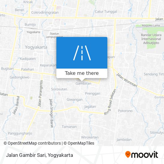 Jalan Gambir Sari map