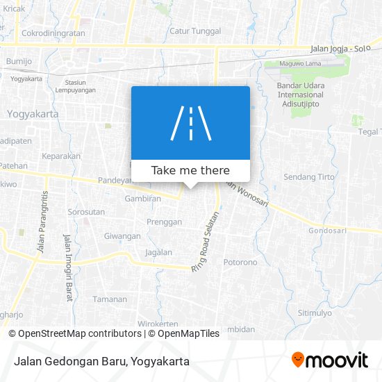 Jalan Gedongan Baru map