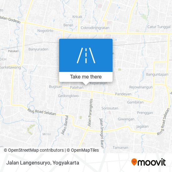 Jalan Langensuryo map