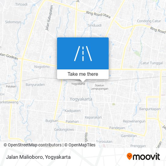 Jalan Malioboro map