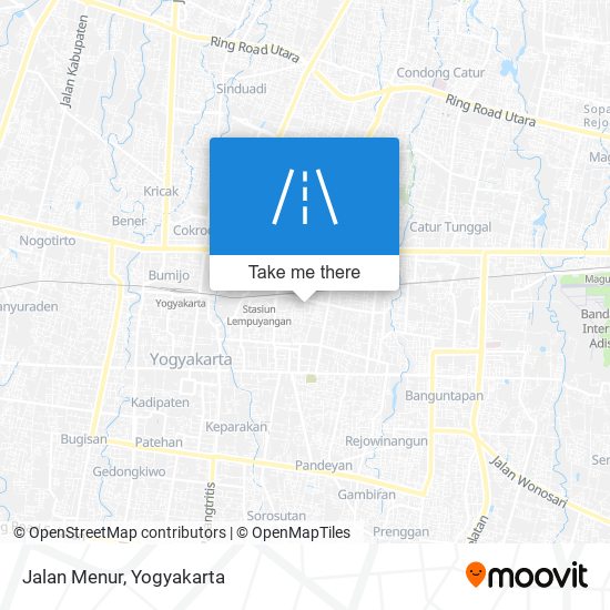 Jalan Menur map