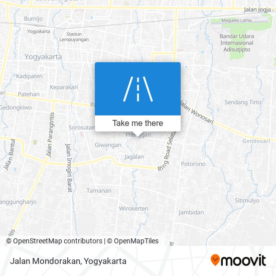 Jalan Mondorakan map