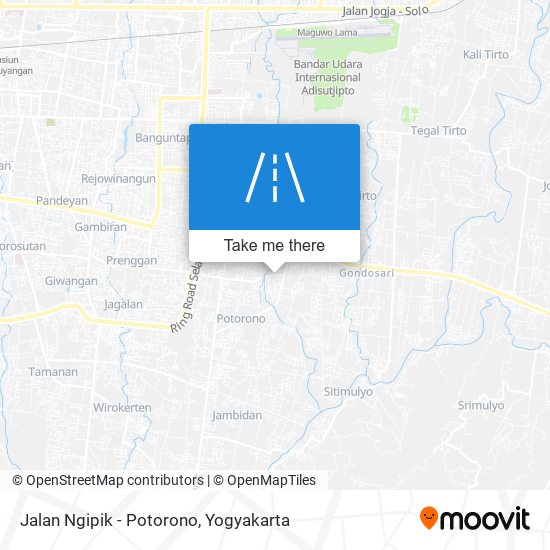 Jalan Ngipik - Potorono map