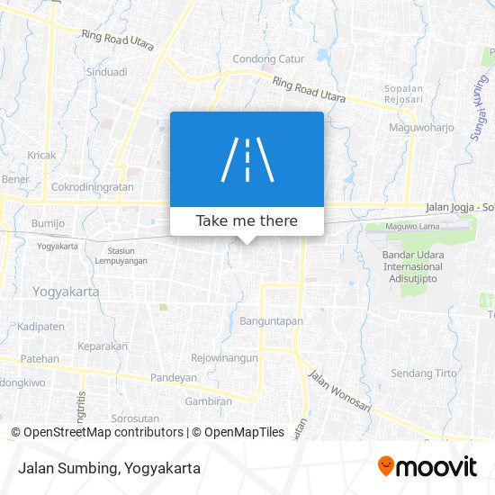 Jalan Sumbing map