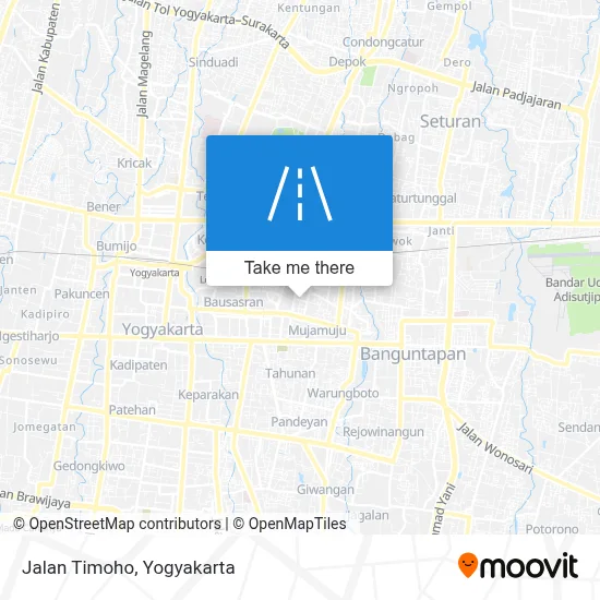 Jalan Timoho map