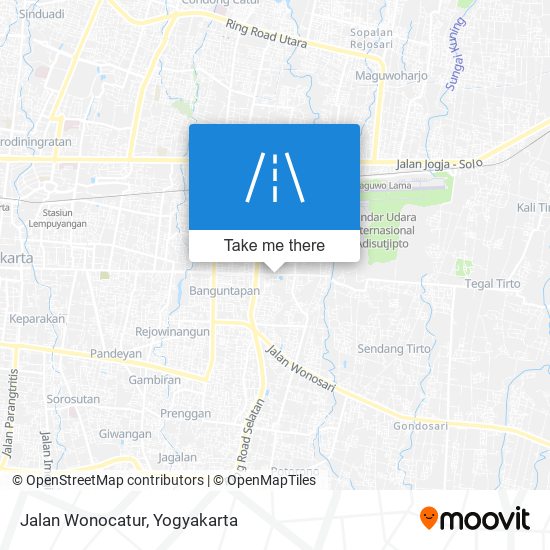 Jalan Wonocatur map