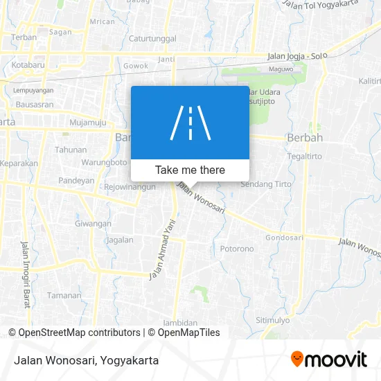 Jalan Wonosari map