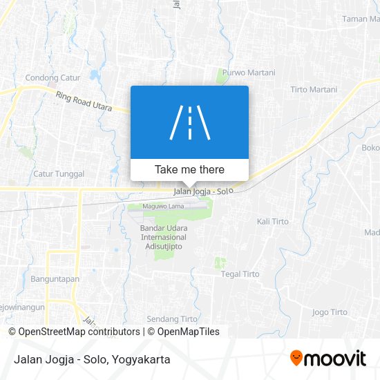 Jalan Jogja - Solo map