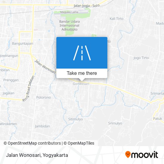 Jalan Wonosari map