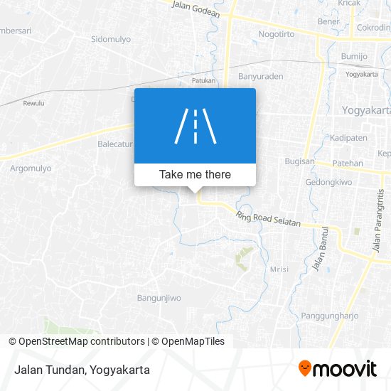 Jalan Tundan map