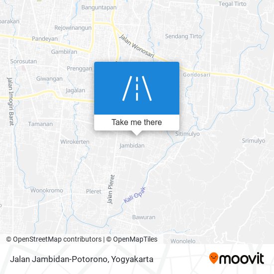 Jalan Jambidan-Potorono map