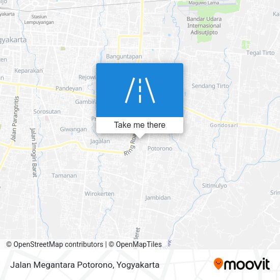 Jalan Megantara Potorono map