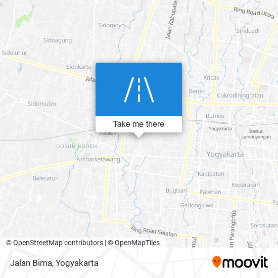 Jalan Bima map