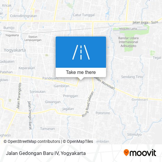 Jalan Gedongan Baru IV map