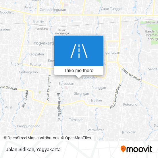 Jalan Sidikan map