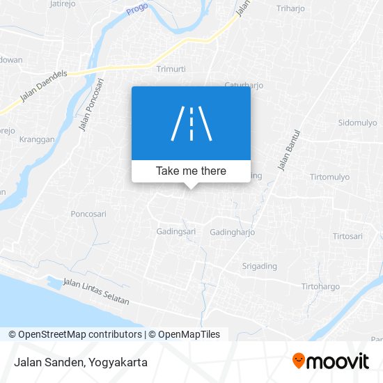 Jalan Sanden map