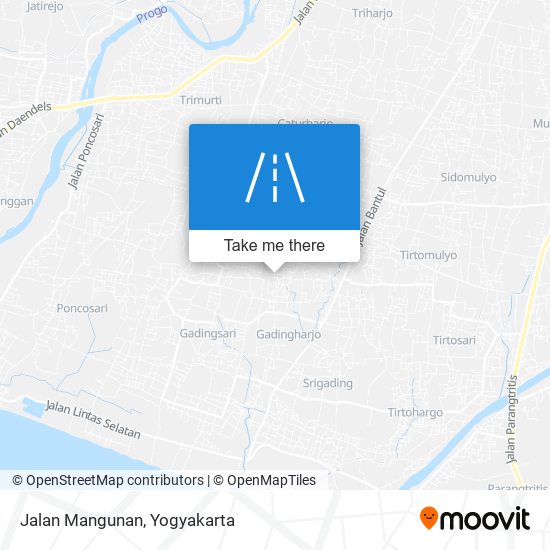 Jalan Mangunan map