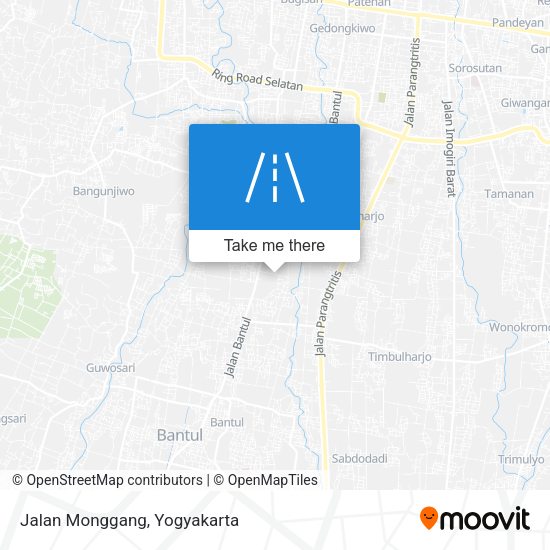 Jalan Monggang map