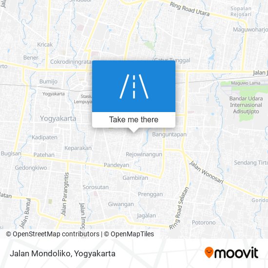 Jalan Mondoliko map