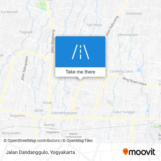 Jalan Dandanggulo map