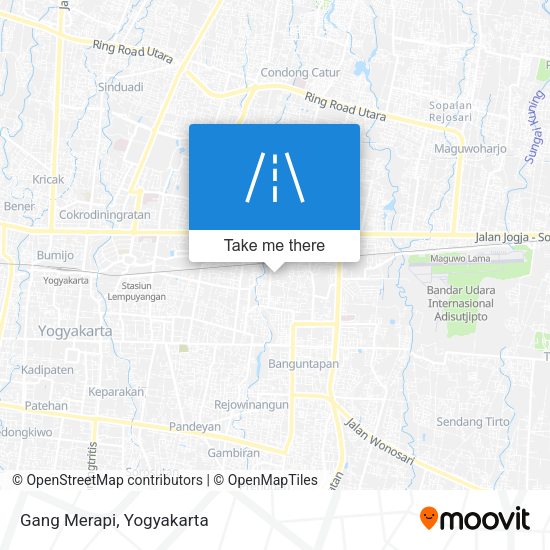 Gang Merapi map