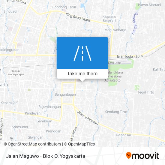 Jalan Maguwo - Blok O map