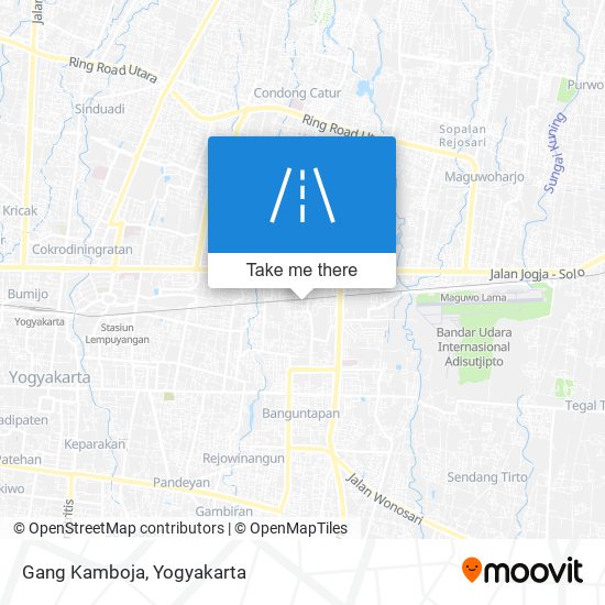 Gang Kamboja map
