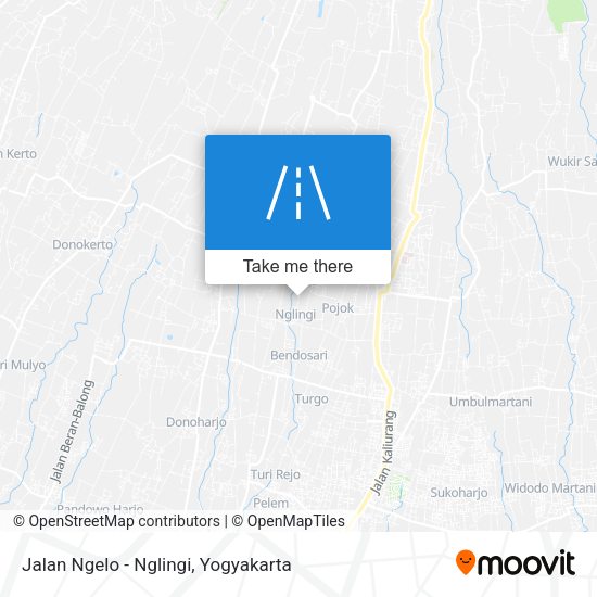 Jalan Ngelo - Nglingi map