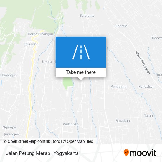 Jalan Petung Merapi map