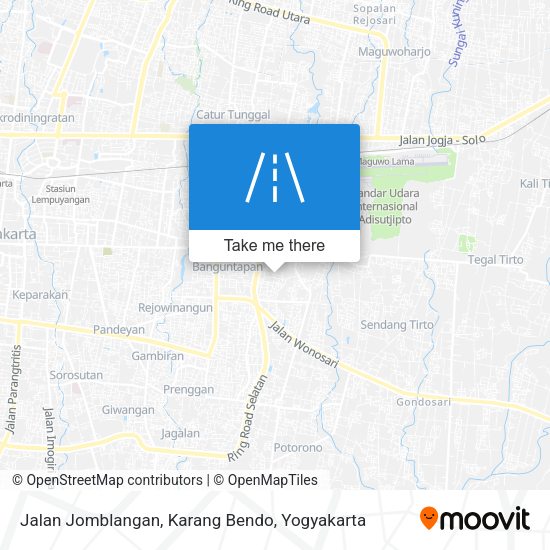 Jalan Jomblangan, Karang Bendo map