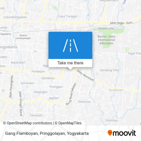 Gang Flamboyan, Pringgolayan map