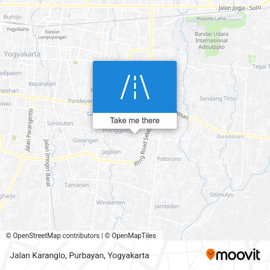 Jalan Karanglo, Purbayan map