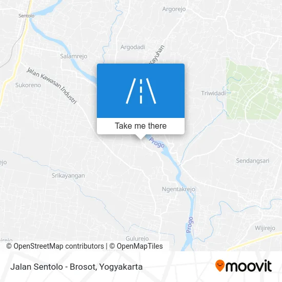 Jalan Sentolo - Brosot map
