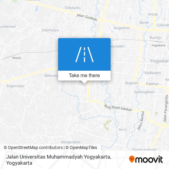 Jalan Universitas Muhammadyah Yogyakarta map