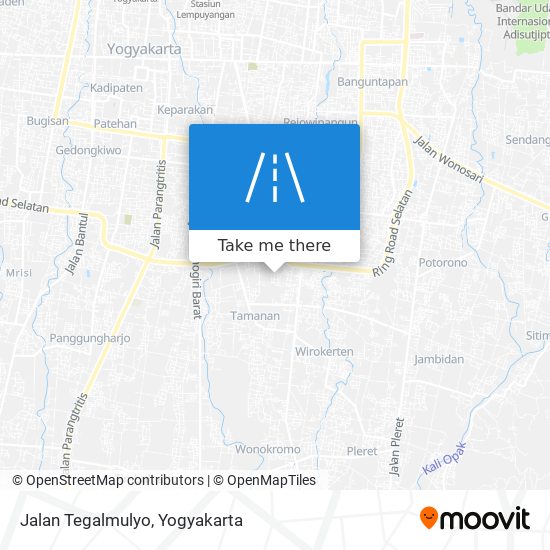 Jalan Tegalmulyo map