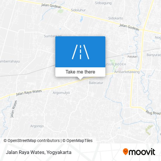 Jalan Raya Wates map