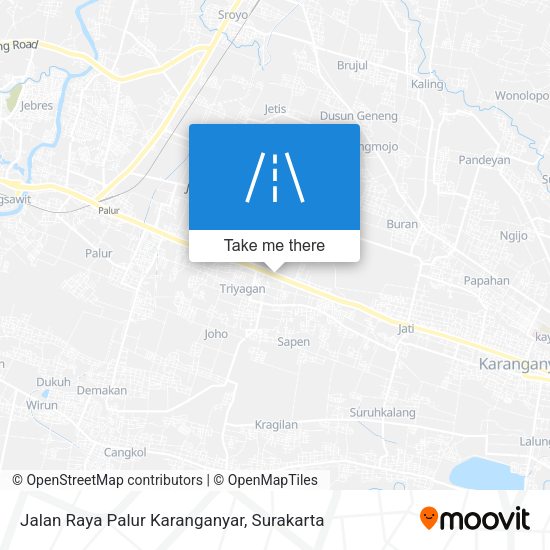Jalan Raya Palur Karanganyar map
