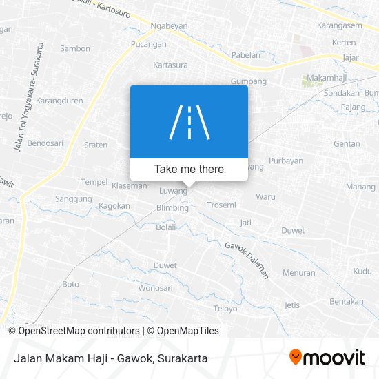 Jalan Makam Haji - Gawok map
