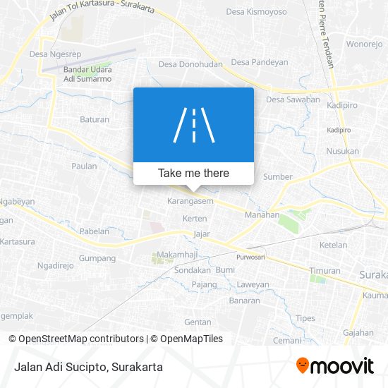 Jalan Adi Sucipto map