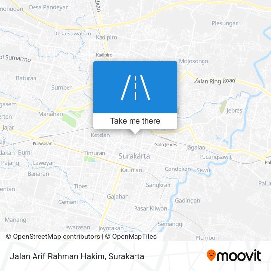 Jalan Arif Rahman Hakim map