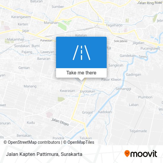 Jalan Kapten Pattimura map