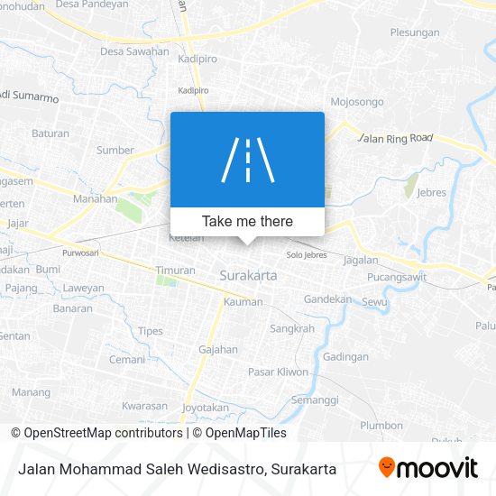 Jalan Mohammad Saleh Wedisastro map