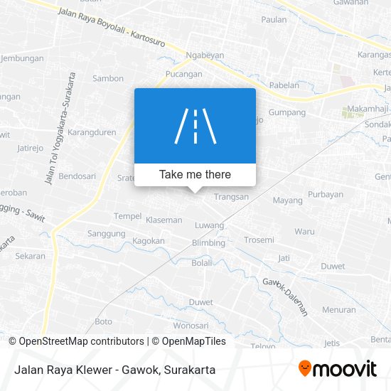 Jalan Raya Klewer - Gawok map