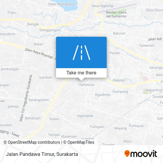 Jalan Pandawa Timur map