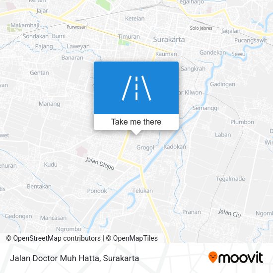 Jalan Doctor Muh Hatta map
