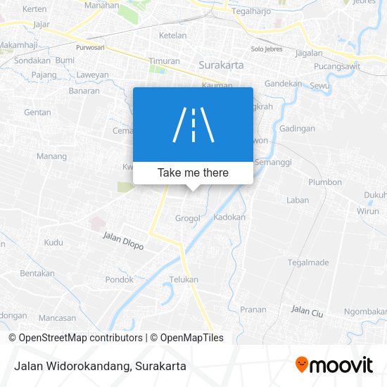 Jalan Widorokandang map