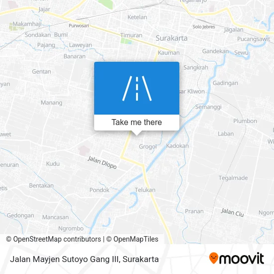 Jalan Mayjen Sutoyo Gang III map