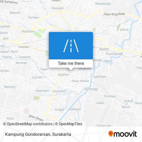 Kampung Gondorarsan map