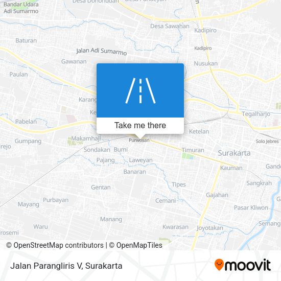 Jalan Parangliris V map